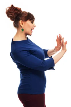 Clearance Agnes topp Mörkblå Toppar