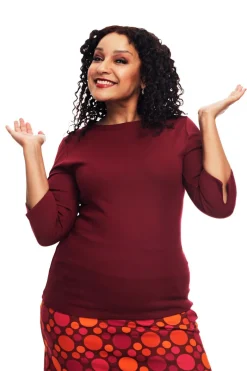 Best Agnes topp Vinröd Toppar