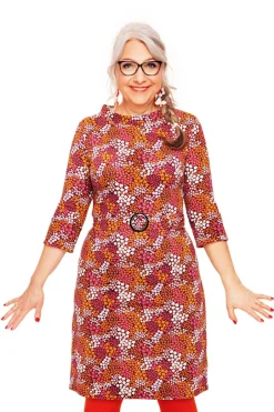 Fashion Agneta klänning Epok vinröd Klänningar