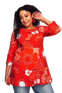 Outlet Anita tunika 1960 Röd Toppar | Klänningar