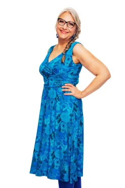 Sale Anna klänning Illusion Blå Klänningar