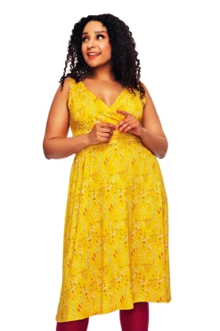 New Anna klänning Ängsblom Gul Klänningar