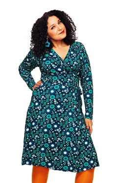 Fashion Anna-Klara klänning Nostalgi Turkos Klänningar