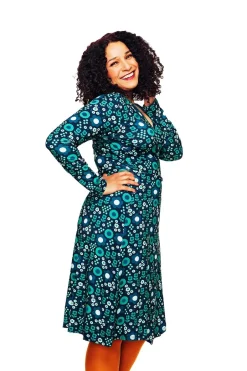 Fashion Anna-Klara klänning Nostalgi Turkos Klänningar