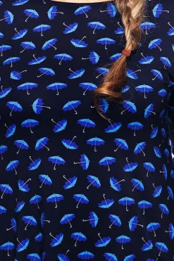 Fashion Annelie tunika Paraply Blå Klänningar