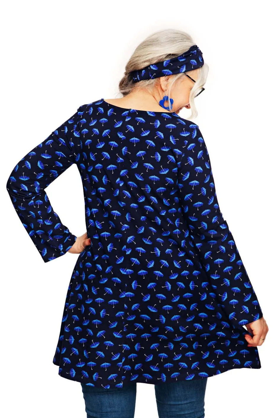 Fashion Annelie tunika Paraply Blå Klänningar