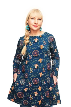 New Annelie tunika Tivoli Petrol Klänningar