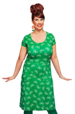 New Asta klänning Cykeltur Grön Klänningar