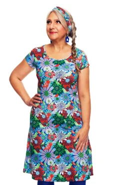 Best Asta klänning Fågeltivoli Blå Klänningar