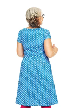 Online Asta klänning Mört Blå Klänningar