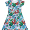 Hot Asta MINI klänning Fågeltivoli Blå Barn Barnkläder