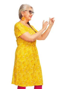 Online Bella klänning Ängsblom Gul Klänningar