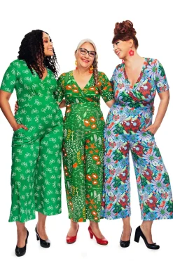 Hot Britta byxdress Bladverk Grön Klänningar