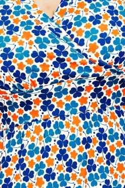 Online Britta byxdress Klöver Orange Klänningar