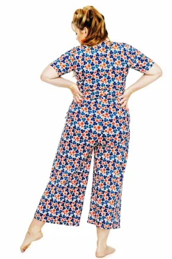 Online Britta byxdress Klöver Orange Klänningar