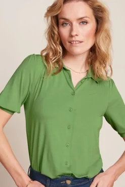 Hot Carina blus Shade green Toppar
