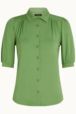 Hot Carina blus Shade green Toppar