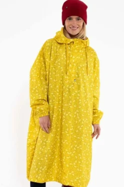Fashion Danedream regnponcho Fleurie dark yellow Jackor
