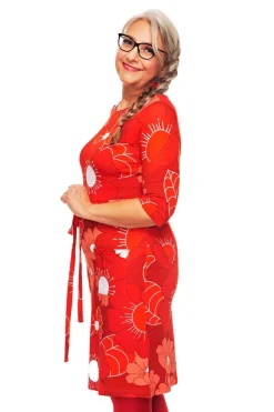 Clearance Doris klänning 1960 Röd Klänningar