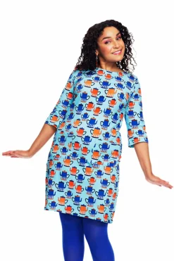 Online Doris klänning Kaffe Klänningar