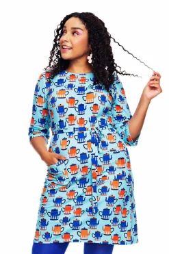 Online Doris klänning Kaffe Klänningar