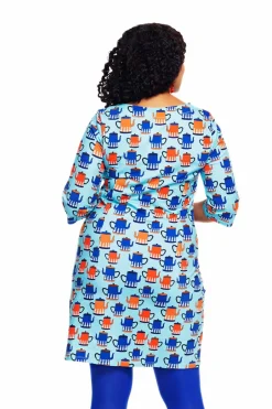 Online Doris klänning Kaffe Klänningar