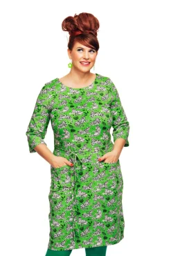 Clearance Doris klänning Tigrar Grön Klänningar