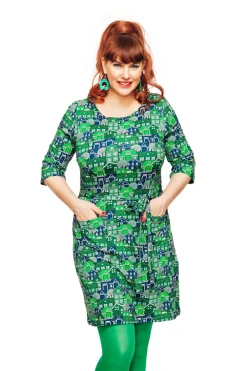 Sale Doris klänning Vår gata grön Klänningar