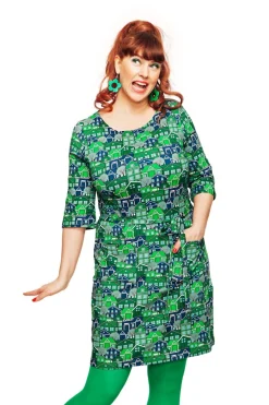 Sale Doris klänning Vår gata grön Klänningar