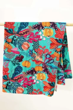 Discount Ekologiskt trikåtyg Kazoo Turkos Tyg