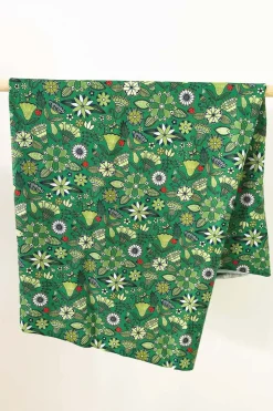 Online Ekologiskt trikåtyg Nyckelpiga Tyg