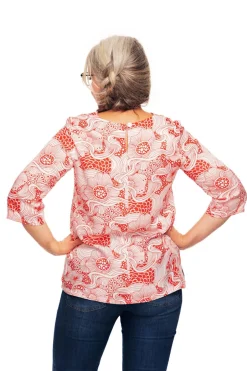 Fashion Elsie topp Rörelse Röd Toppar