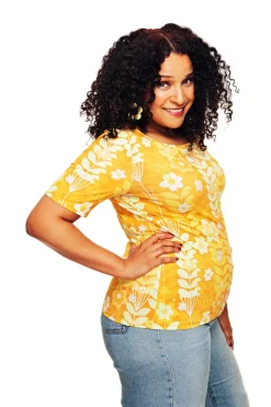 New Elvira topp Växtkraft Gul Toppar