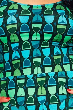 Online Ester klänning Timglas grön Klänningar