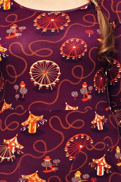 Fashion Ester klänning Tivoli Plommon Klänningar