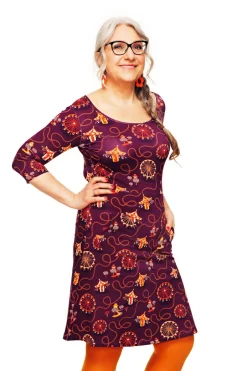 Fashion Ester klänning Tivoli Plommon Klänningar