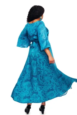 Outlet Greta klänning Rörelse Blå Klänningar