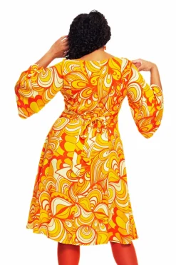 Online Gullan klänning Kraft Gul Klänningar