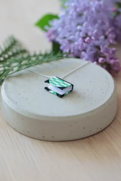 Fashion Halsband silverkedja Green arrow Halsband & Armband