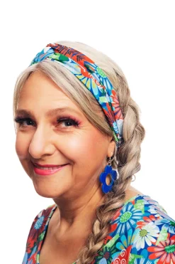 New Hedda hårband Fågeltivoli Blå Hårband