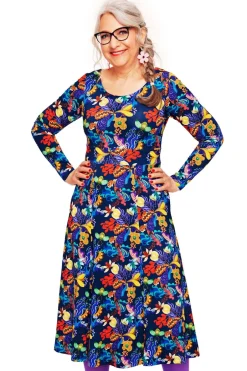 Fashion Helga klänning Urdjur blå Klänningar