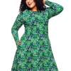 Fashion Kajsa klänning Vår gata grön Klänningar