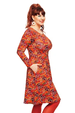 Clearance Kajsa klänning Vår gata orange Klänningar