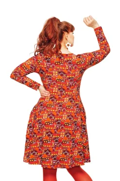 Clearance Kajsa klänning Vår gata orange Klänningar