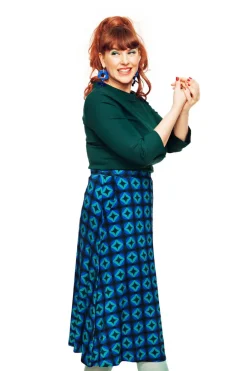 Clearance Lisa kjol Mosaik Blå Kjolar