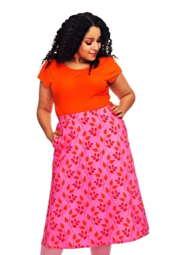 Hot Lisa kjol Nypon Rosa Kjolar