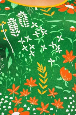 New Magda klänning Bladverk Grön Klänningar