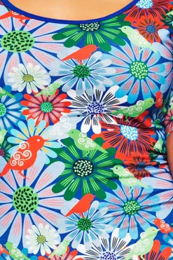 Hot Magda klänning Fågeltivoli Blå Klänningar