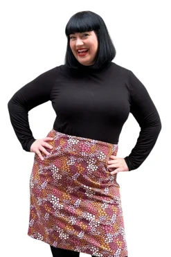 Fashion Majken kjol Epok vinröd Kjolar