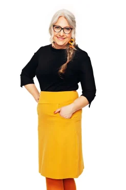 Fashion Majken kjol Jeans gul Kjolar